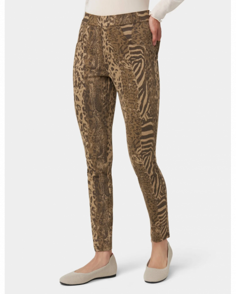 Legging mujer estampado animal color marrón de tejido cómodo Legging mujer estampado animal color marrón de tejido cómodo