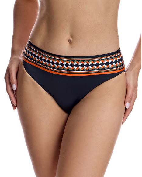Braga de bikini para mujer tiro bajo en color negro