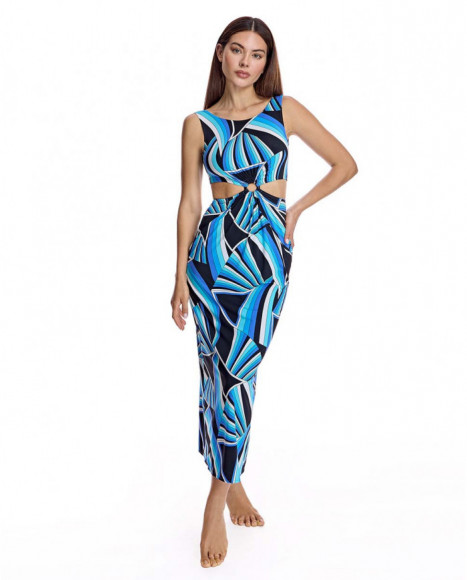 Vestido ceñido para mujer en color azul marino