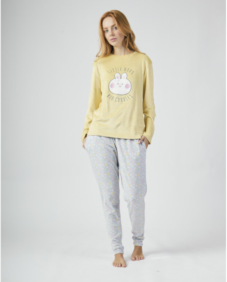 Pijama largo para mujer con...