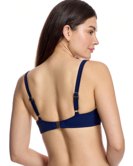 Top de bikini de mujer con aros y tirantes regulables