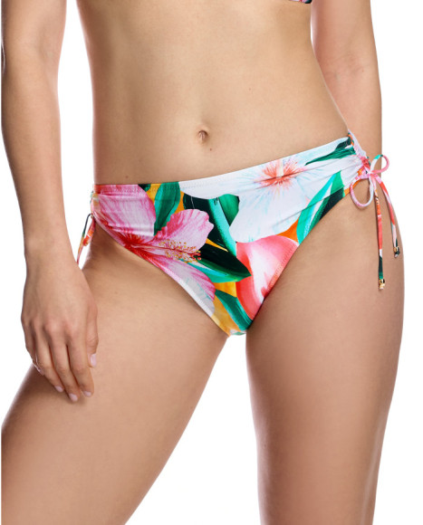 Braguita de bikini de mujer con laterales ajustables y lazadas decorativas