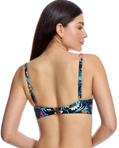 Top de bikini de mujer con copas preformadas y aros de sujeción