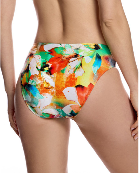 Braguita de bikini de mujer con talle medio y laterales anchos