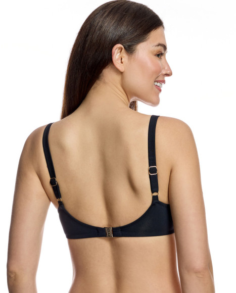 Top de bikini de mujer con aros y tirantes dobles regulables