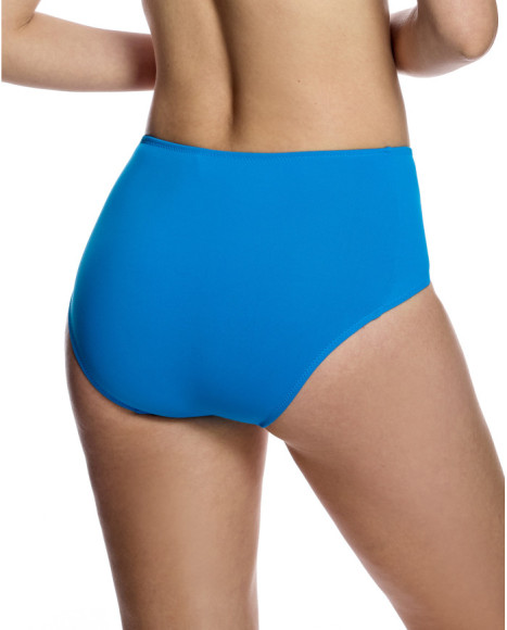 Braguita de bikini de mujer con talle alto y panel drapeado