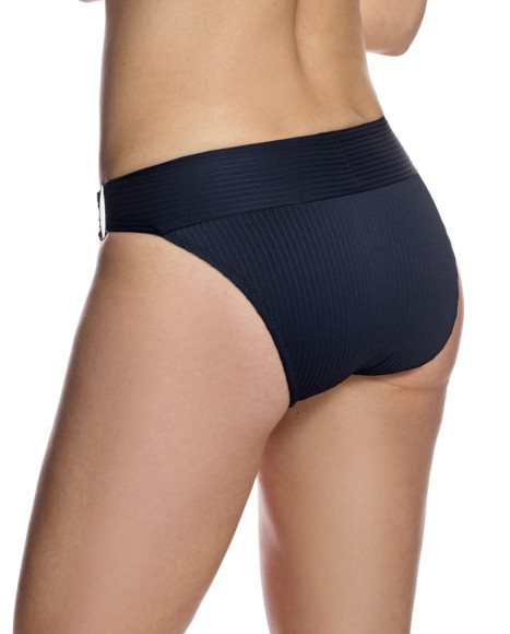 Braga de bikini de mujer con cinturilla ancha y detalle ornamental