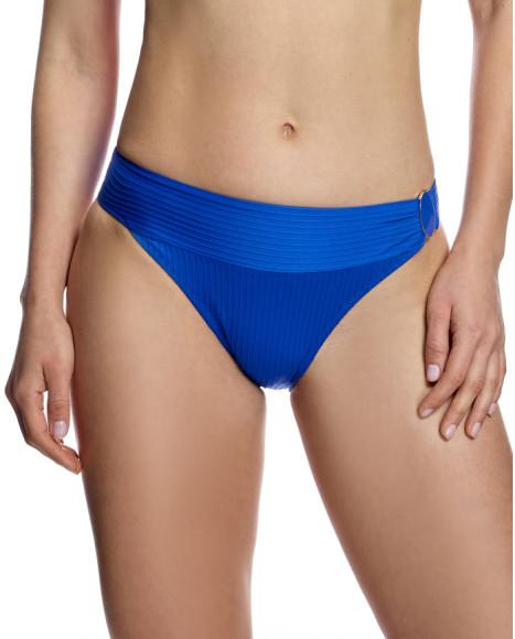 Braga de bikini de mujer con cinturilla ancha y detalle ornamental