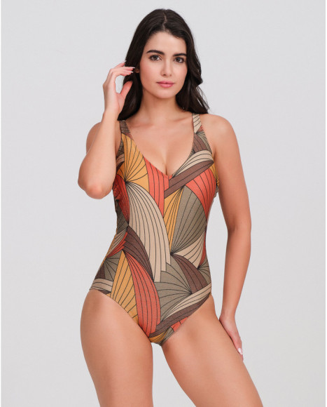 Bañador mujer escote pico...