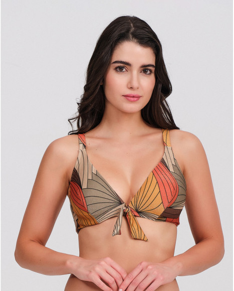 Top bikini mujer escote...