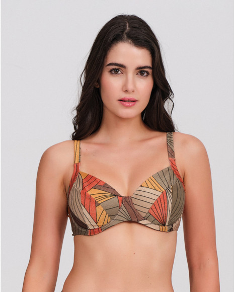 Top bikini mujer aros...