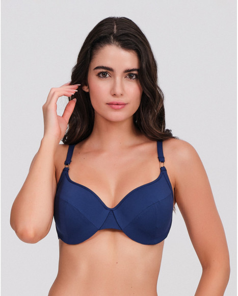 Top bikini mujer con aros y...