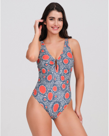 Bañador mujer escote pico...