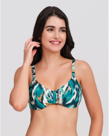 Top de bikini mujer escote...