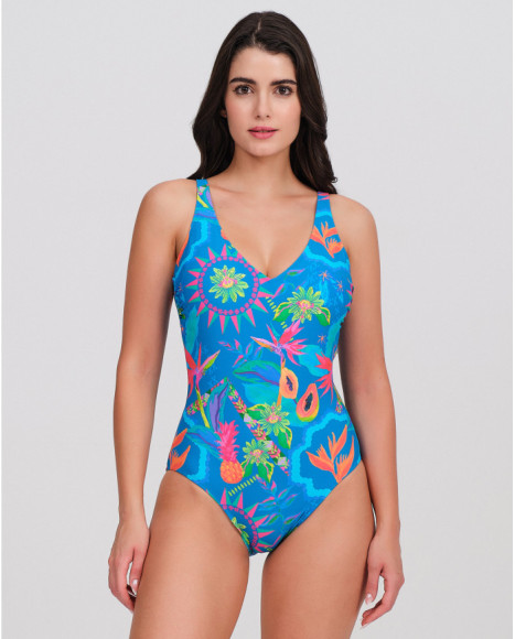 Bañador mujer escote pico...