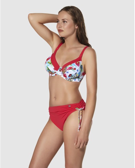 Top bikini corte sisa capacidad con aro y refuerzo bajo pecho Costera
