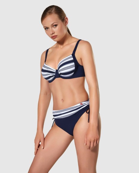 Top bikini capacidad con aro y refuerzo bajo pecho Marinera