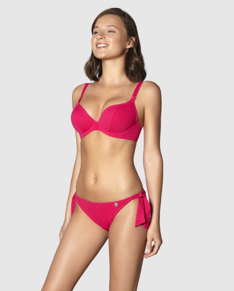 Top bikini capacidad escotado reforzado en espalda y bajo pecho Glamour