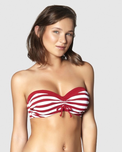 Top bikini strapless con aro Marine sun