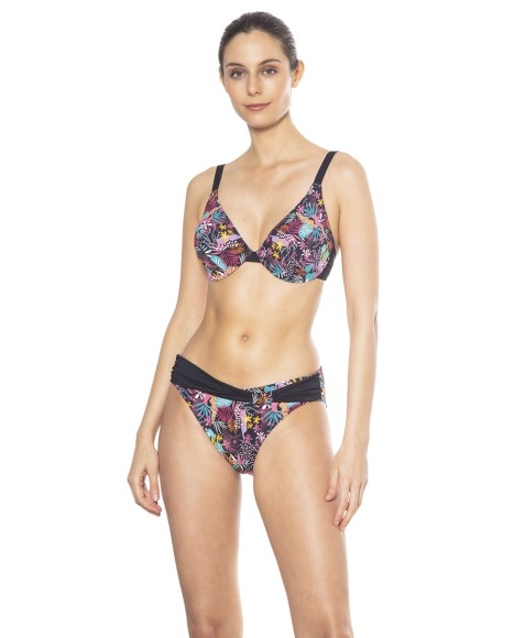 Top bikini de capacidad estampado jungle