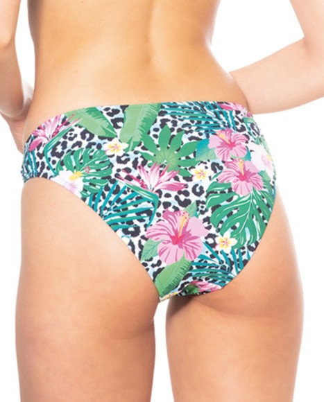 Braga bikini estampado con tiras en el costado Animal tropical Braga bikini estampado con tiras en el costado Animal tropical