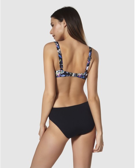 Top bikini corte vertical capacidad con aro Mykonos