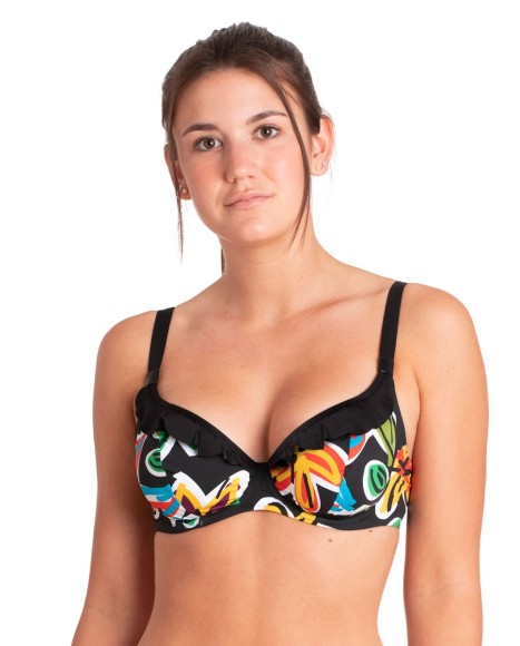 Top bikini capacidad aros escotados Tulum
