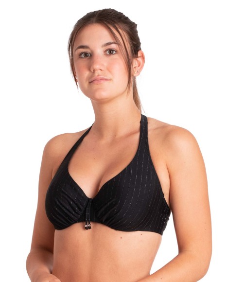 Top bikini capacidad halter con aros Isla vaadhoo