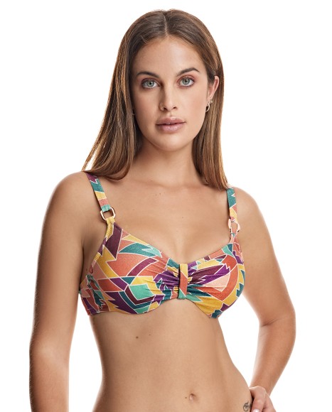 Top bikini corte sisa capacidad con aros Watamu beach