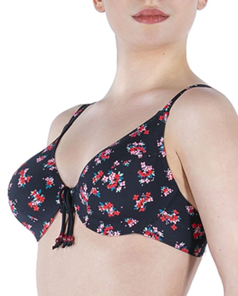 Top bikini de capacidad estampado floral liberty