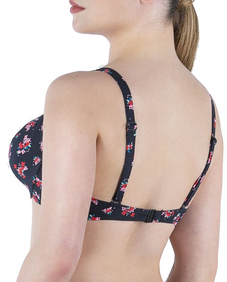 Top bikini de capacidad estampado floral liberty