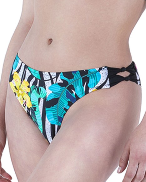 Braga bikini clásica estampada Tropical cebra