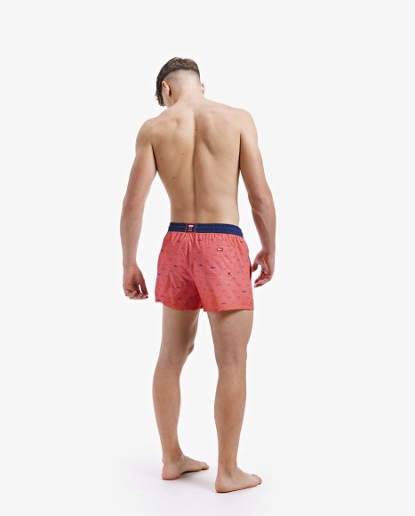 Bañador bóxer hombre estampado en color coral Fun Bañador bóxer hombre estampado en color coral Fun