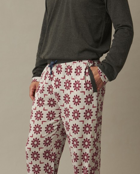 Pijama hombre punto suave Fall Pijama hombre punto suave Fall