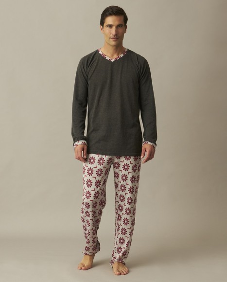 Pijama hombre punto suave Fall