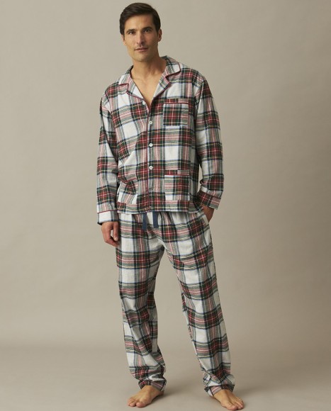 Pijama hombre algodón cuadros