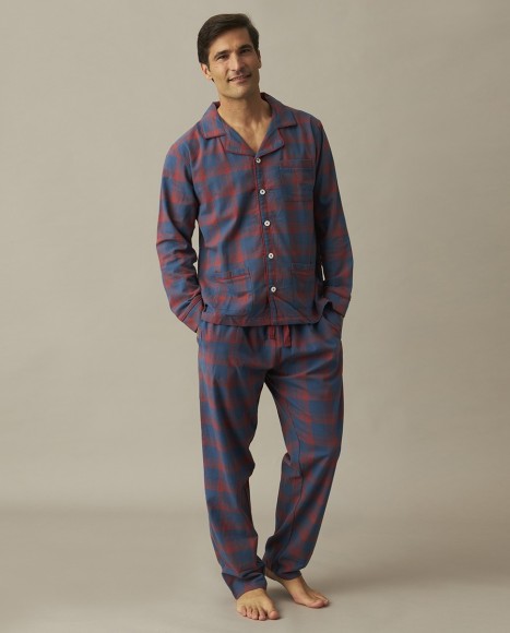 Pijama hombre algodón cuadros