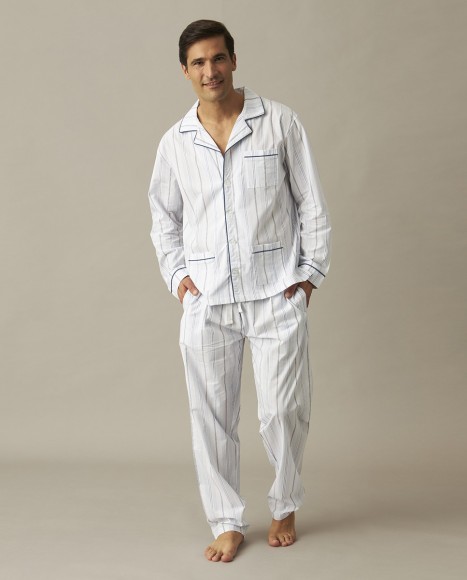 Pijama hombre popeline rayas