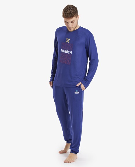 Pijama de hombre color azul...
