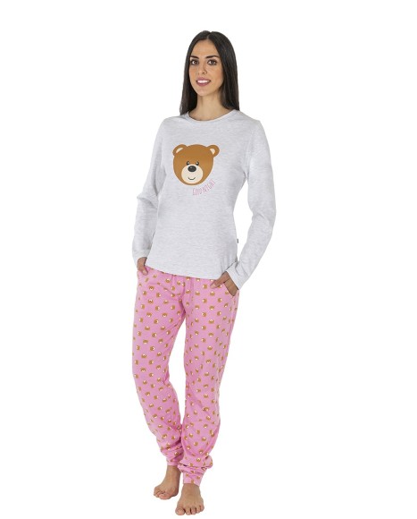 Pijama mujer algodón Teddy bear
