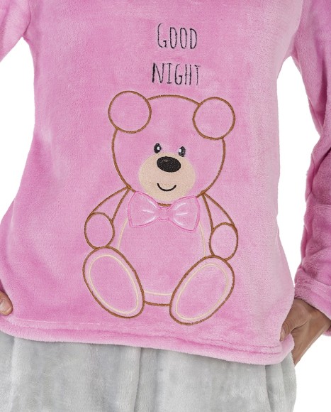 Pijama mujer coralina Teddy bear