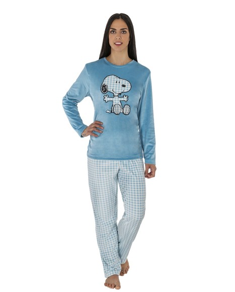 Pijama mujer terciopelo Snoopy